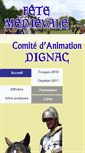 Mobile Screenshot of fete-medievale.cad-dignac.info